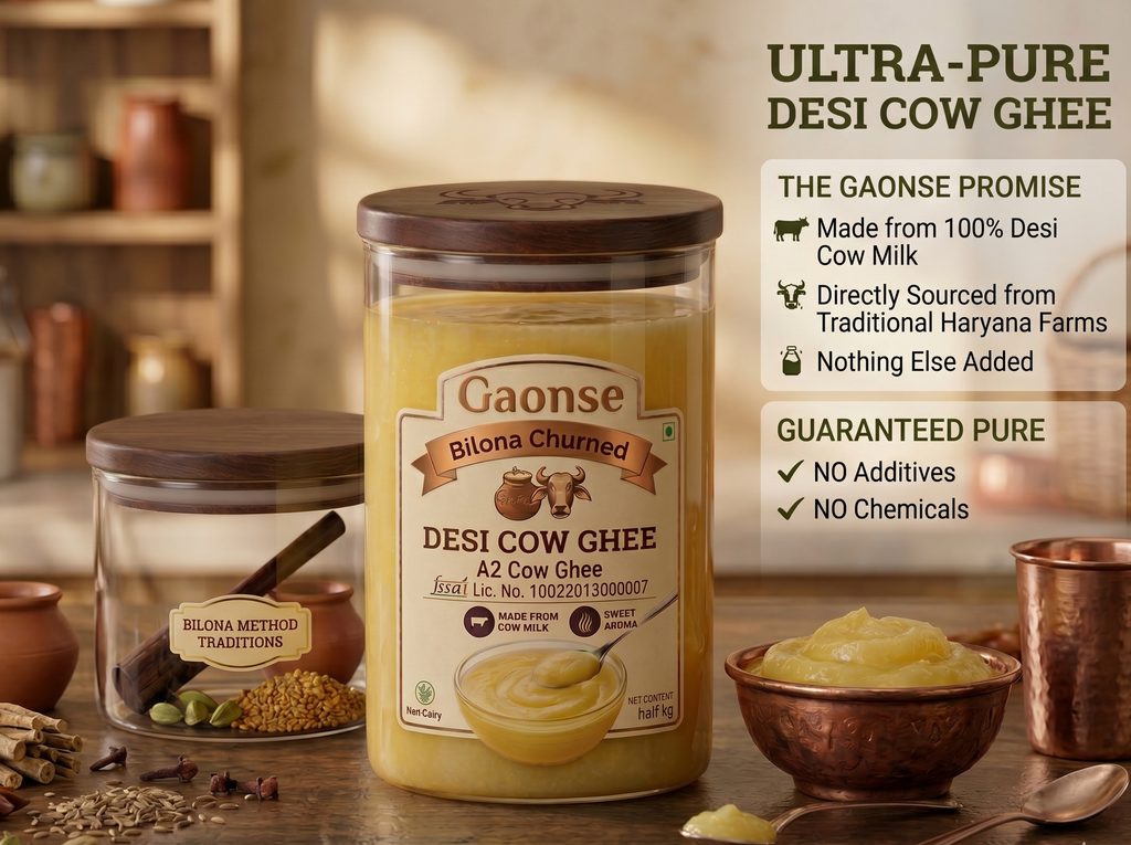 Bilona Churned- Desi Cow Ghee